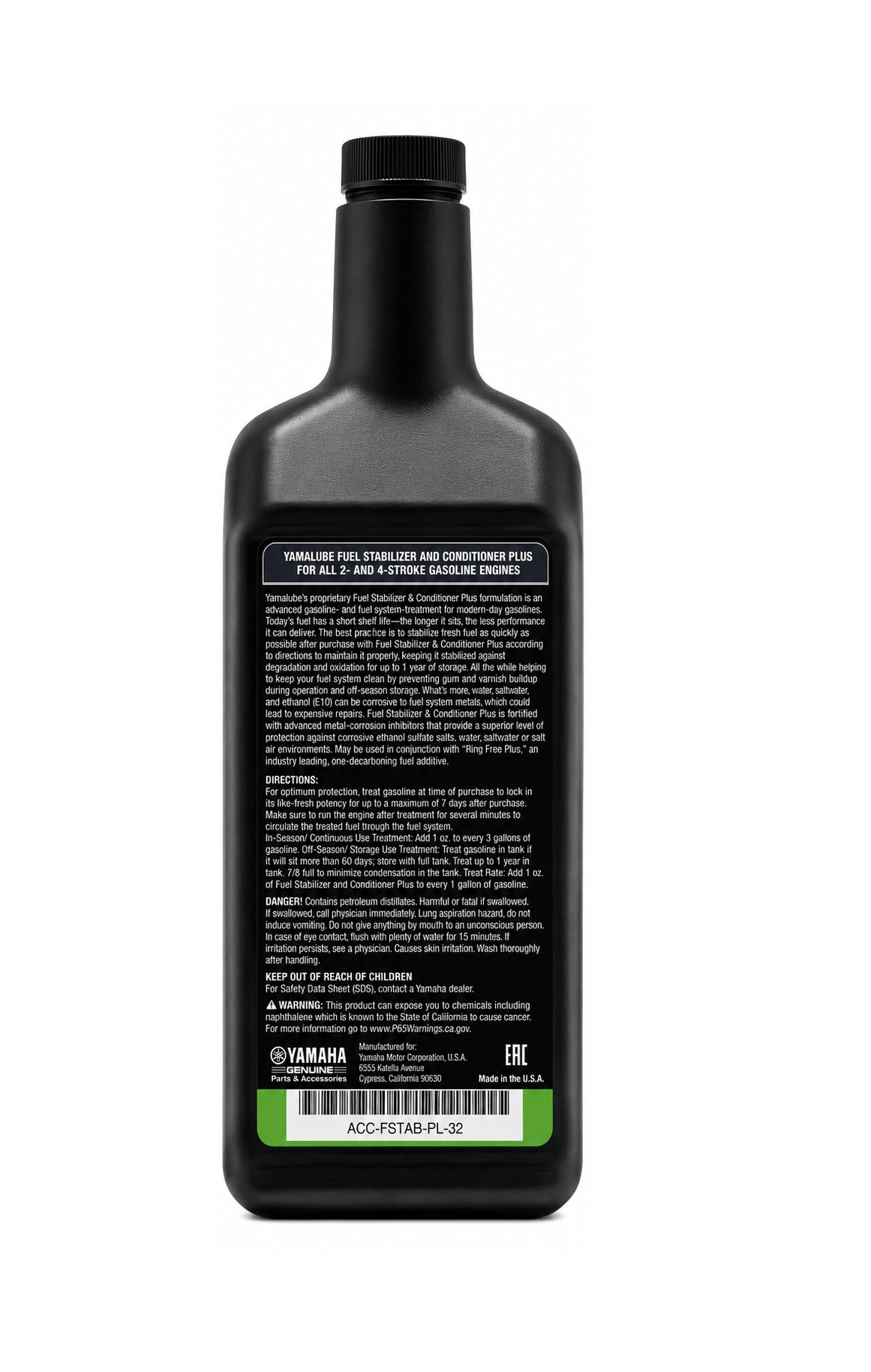 Yamaha Yamalube Fuel Stabilizer & Conditioner- 32 Ounce, #ACC