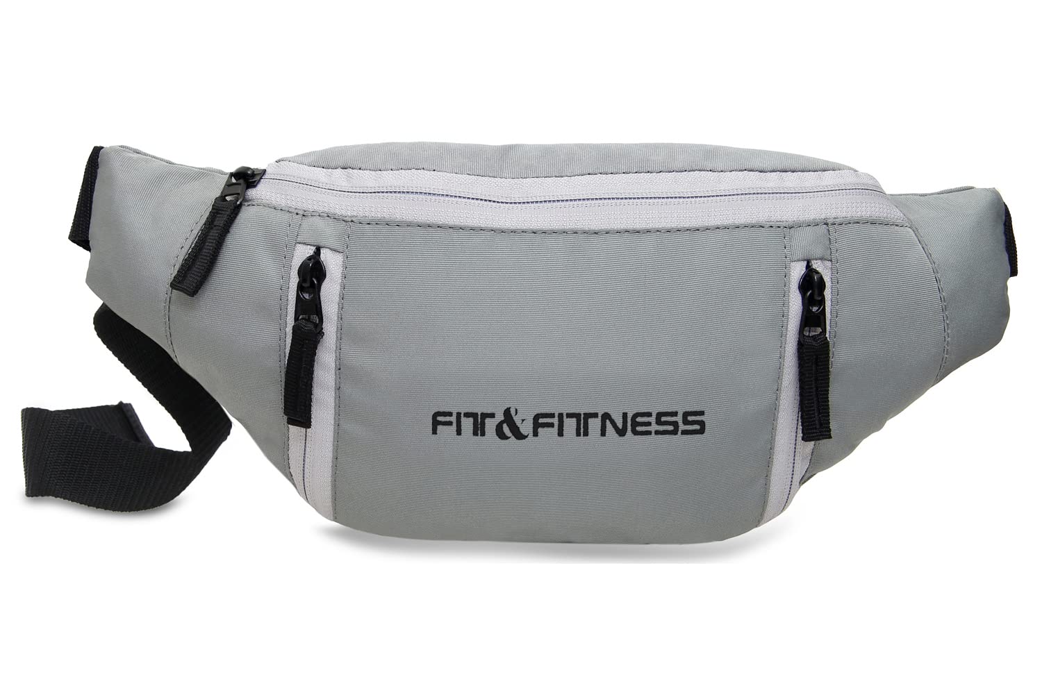 FIT & FITNESS Polyester Waist Bag for Men Women/Fanny Pack for Hiking Travel Camping Running Sports Outdoors/Money Belt with Adjustable Strap (Grey) (B09TXRVY6W) Amazon Price History, Amazon Price Tracker