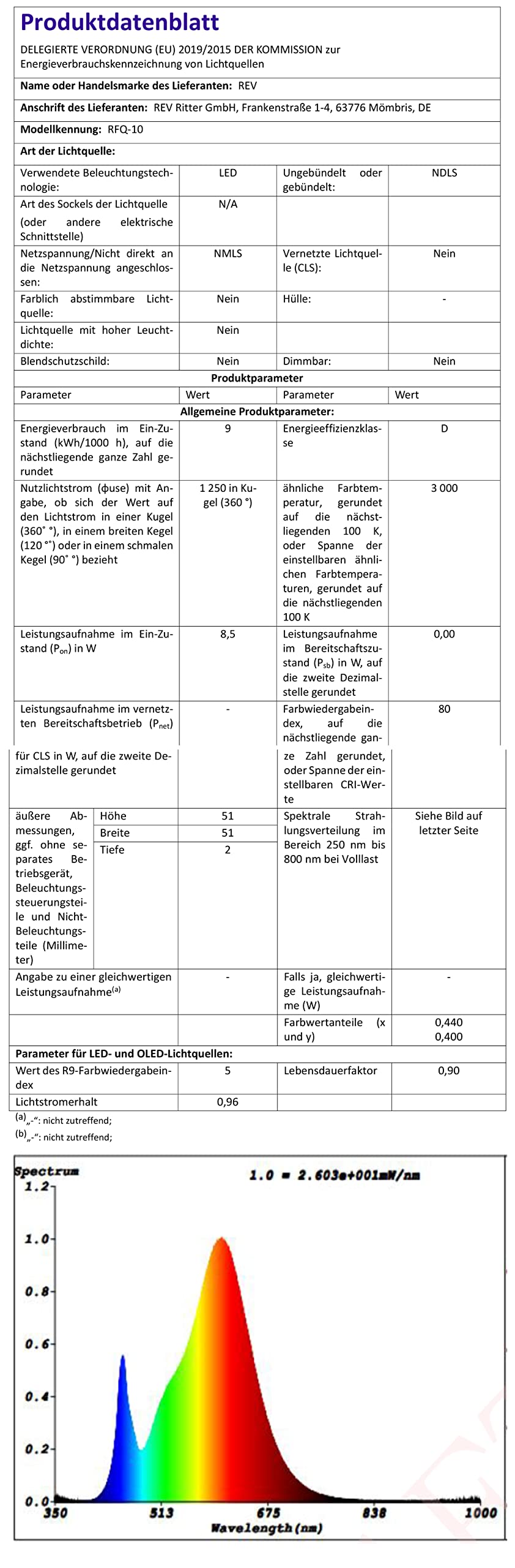REV Lampa z gniazdkiem elektrycznym, 4-stopniowe ściemnianie, 10 W, 850 lm, 3000 K, lampa wtykowa do wtyku do gniazd, przedłużacz i gniazda wielokrotne, biała