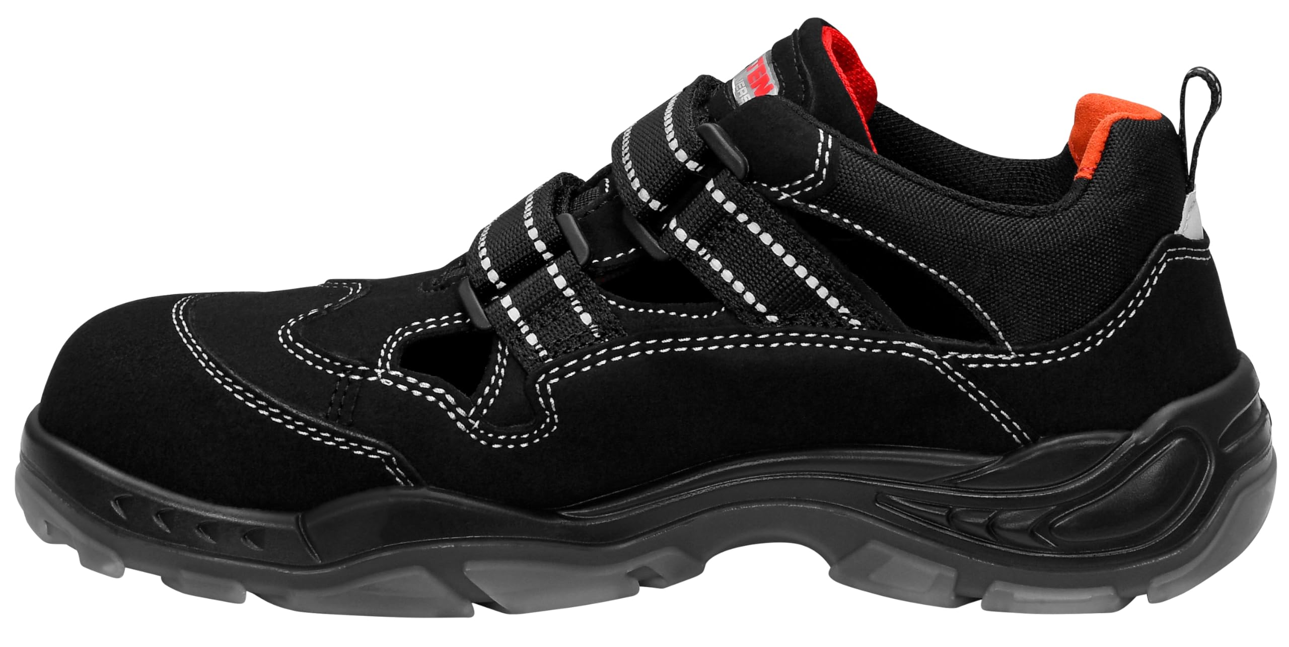 ELTEN Sicherheitsschuhe SCOTT ESD S1, Damen und Herren, Textil, Kunststoffkappe (leichter als Stahlkappe), leicht, sportlich, Schwarz, Größe: 42