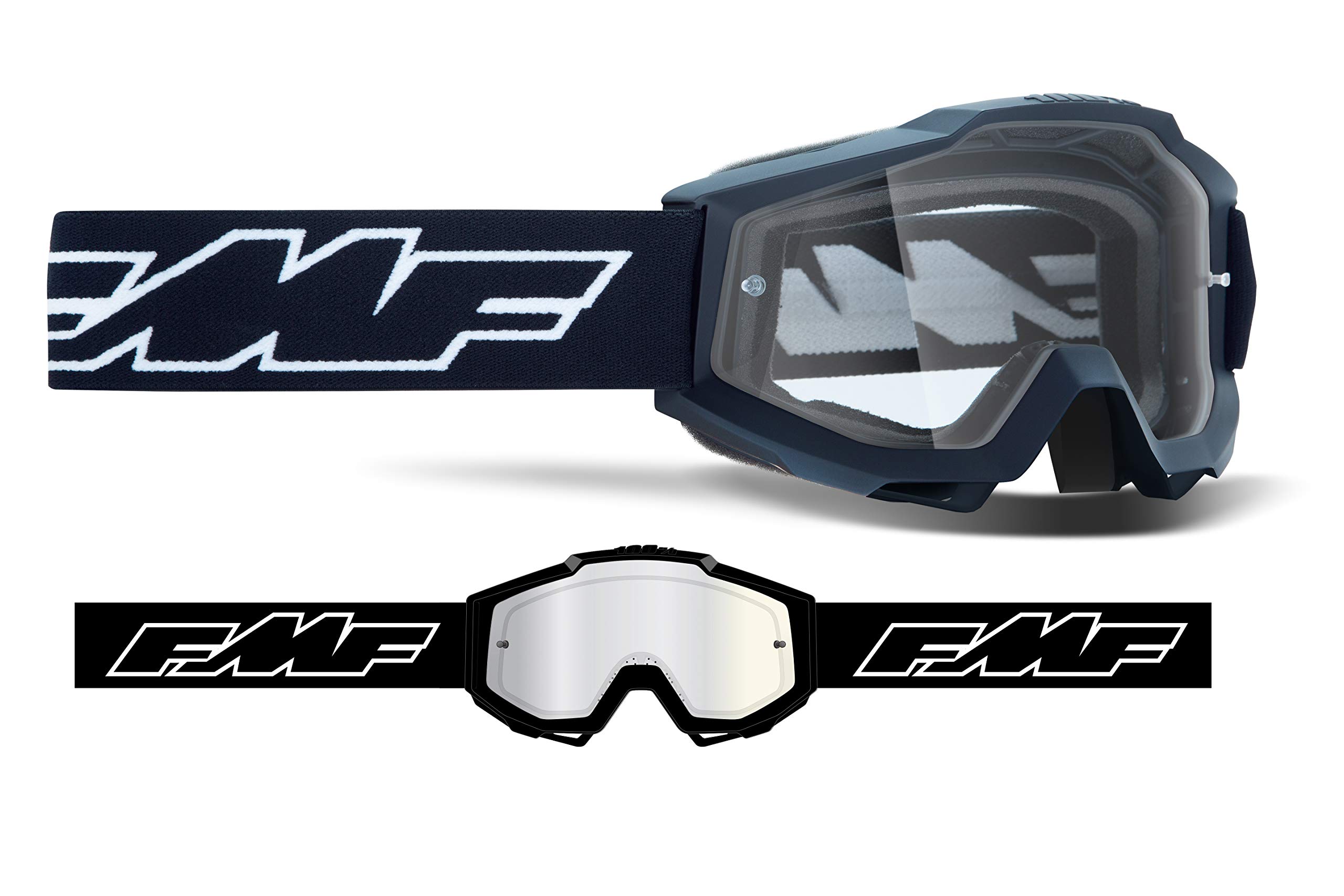 FMFPOWERBOMB YOUTH Goggle Rocket Black - Clear Lens