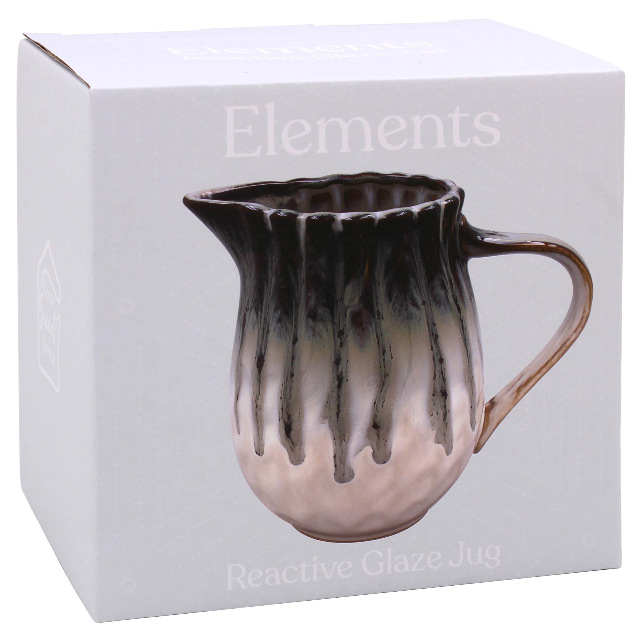 Reactive Glaze Stoneware Jug 700ml Pitcher Artisan Serving Milk Drinks Water