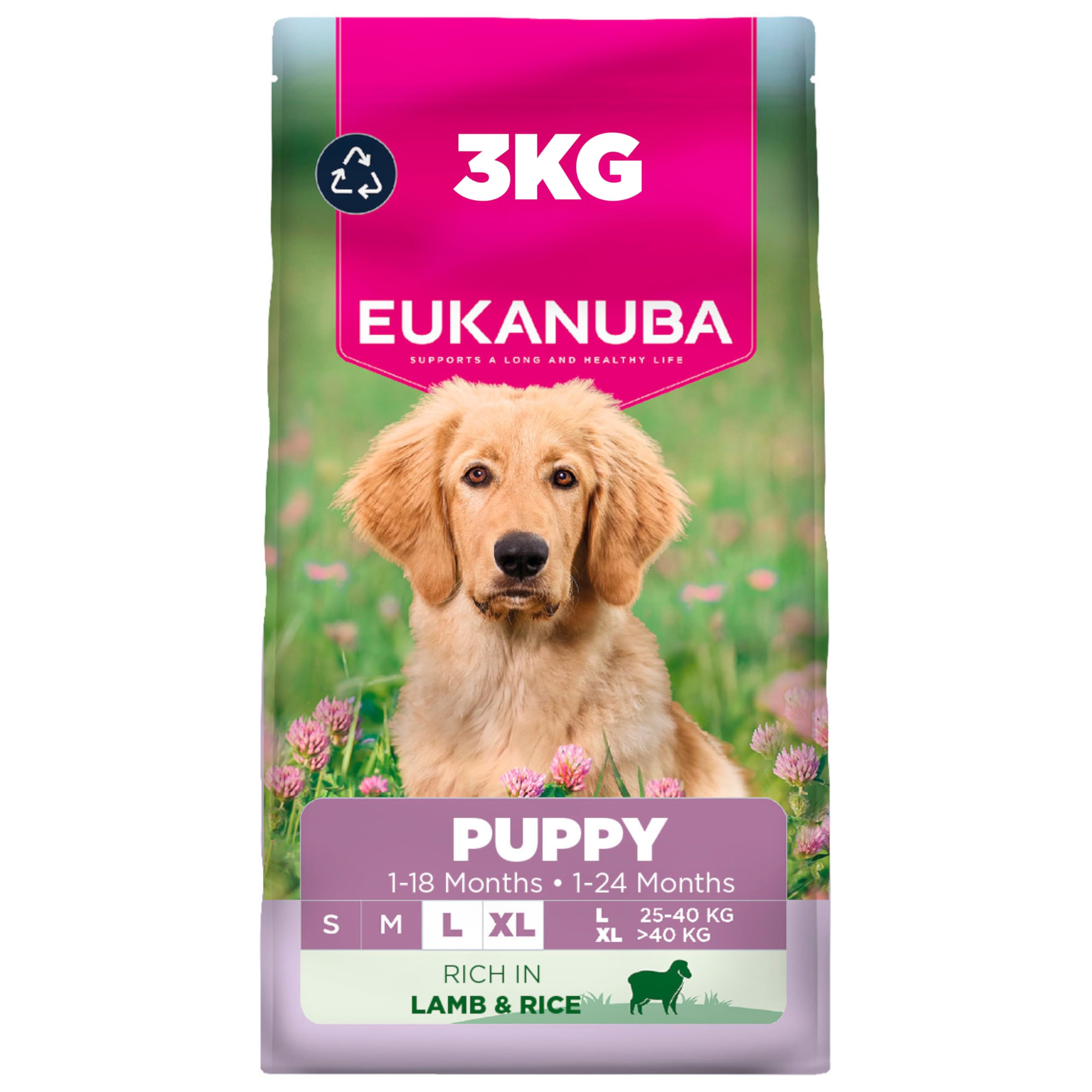 Eukanuba Premium Nutrition Puppy Large & Giant Breed Lamb & Rice - 3Kg