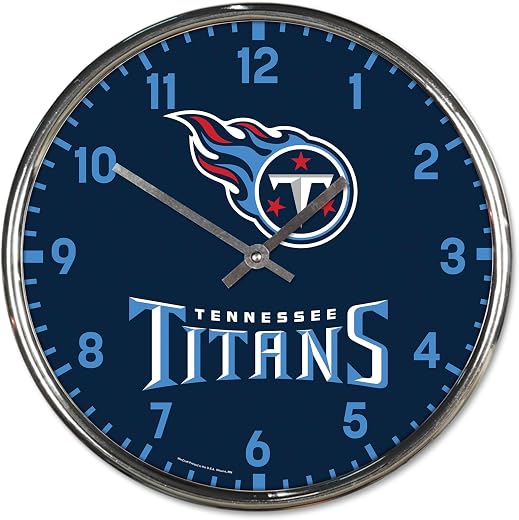 WinCraft Tennessee Titans Chrome Wall Clock