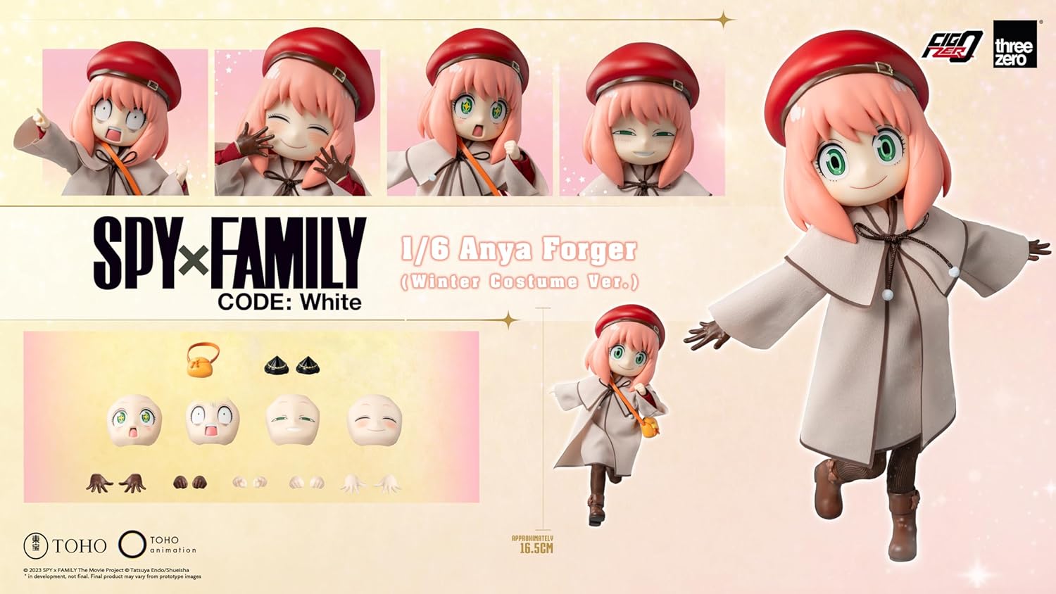 Spy x Family Code: White – FigZero Anya Forger (Winter Costume Ver.) 1:6 Scale Action Figure