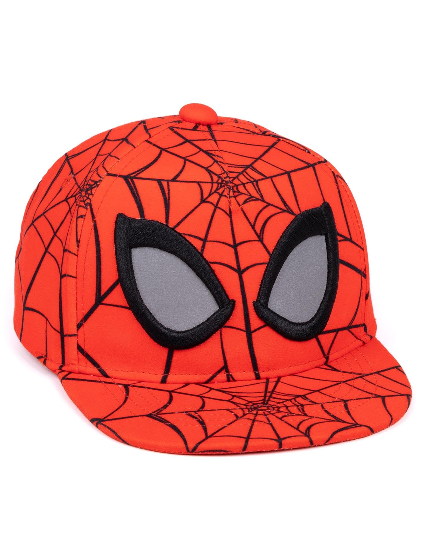 Marvel Spider-Man Kids Snapback Cap | Red Spider Web Summer Hat