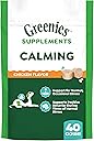 Greenies Supplements Calming Chews for Dogs Chicken Flavor, Dog Calming Chews, 7.3 oz. Container of 40 Count