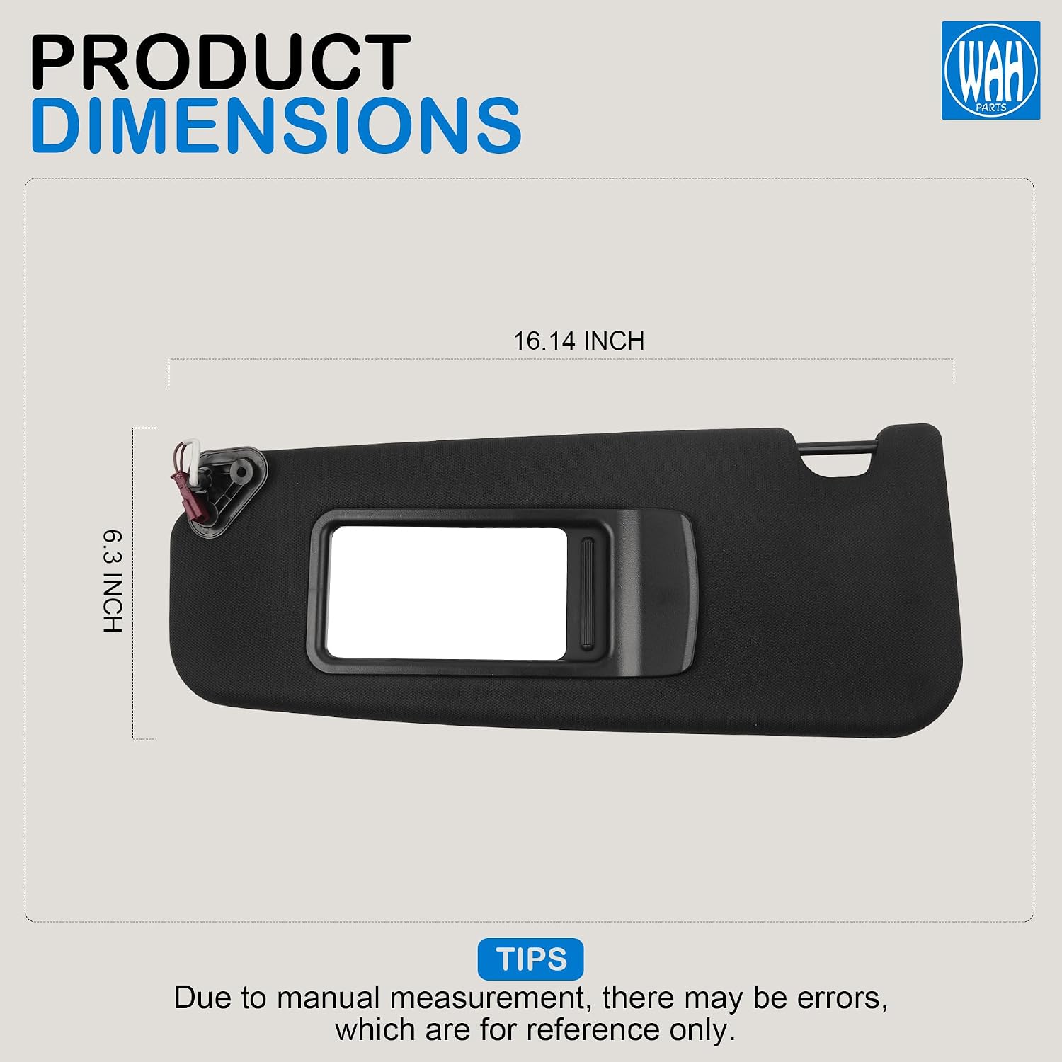 Left Driver Side Sun Visor Compatible with BMW 3 Series E90 Sedan E91 Touring 2005-2011 X1 E84 2008-2015 Replace 51167252009 (Black)