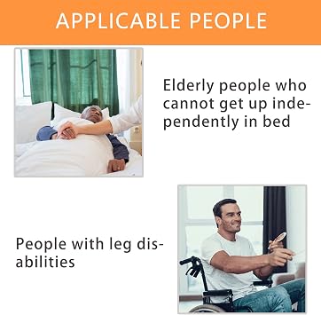 Bed Trapeze for Elderly, Ceiling Mounted Trapeze for Bed Mobility Transfer, Stand Ladder Bed Helper for Disabled, Elderly, Suitable for Hospital, Bedroom Bed Mobile Pull Up Aid