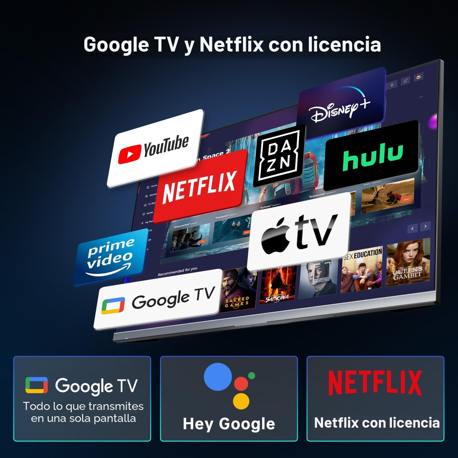 Smart Monitor 32 Pulgadas con Smart Sistema TV | UHD 4K@60Hz | Bluetooth, WiFi, Speaker, KVM | Voice Remote | HDR10 | HDMI 2.1, DP 1.4, PD 65W USB C (DP), USB-A x 4