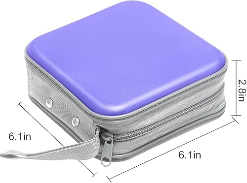 Miniatura 6 de Funda para CD, capacidad para 40 unidades, para CDDVD, cartera, de plástico duro, DVD, carpetas de almacenamiento para automóvil, hogar, oficina,