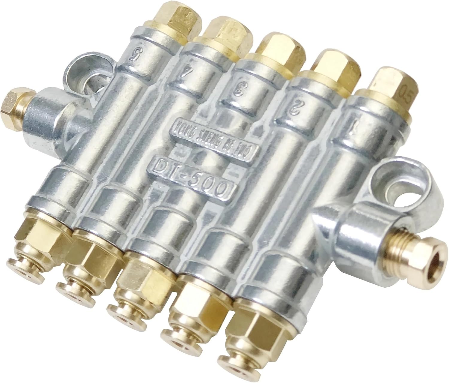 1pcs Pressure Relief Lubrication Oil Distributor Quick Coupling Detective Volume Oil Dispenser Pressurized Fitting DT-500 DT-600(DT-400,0.5CC)
