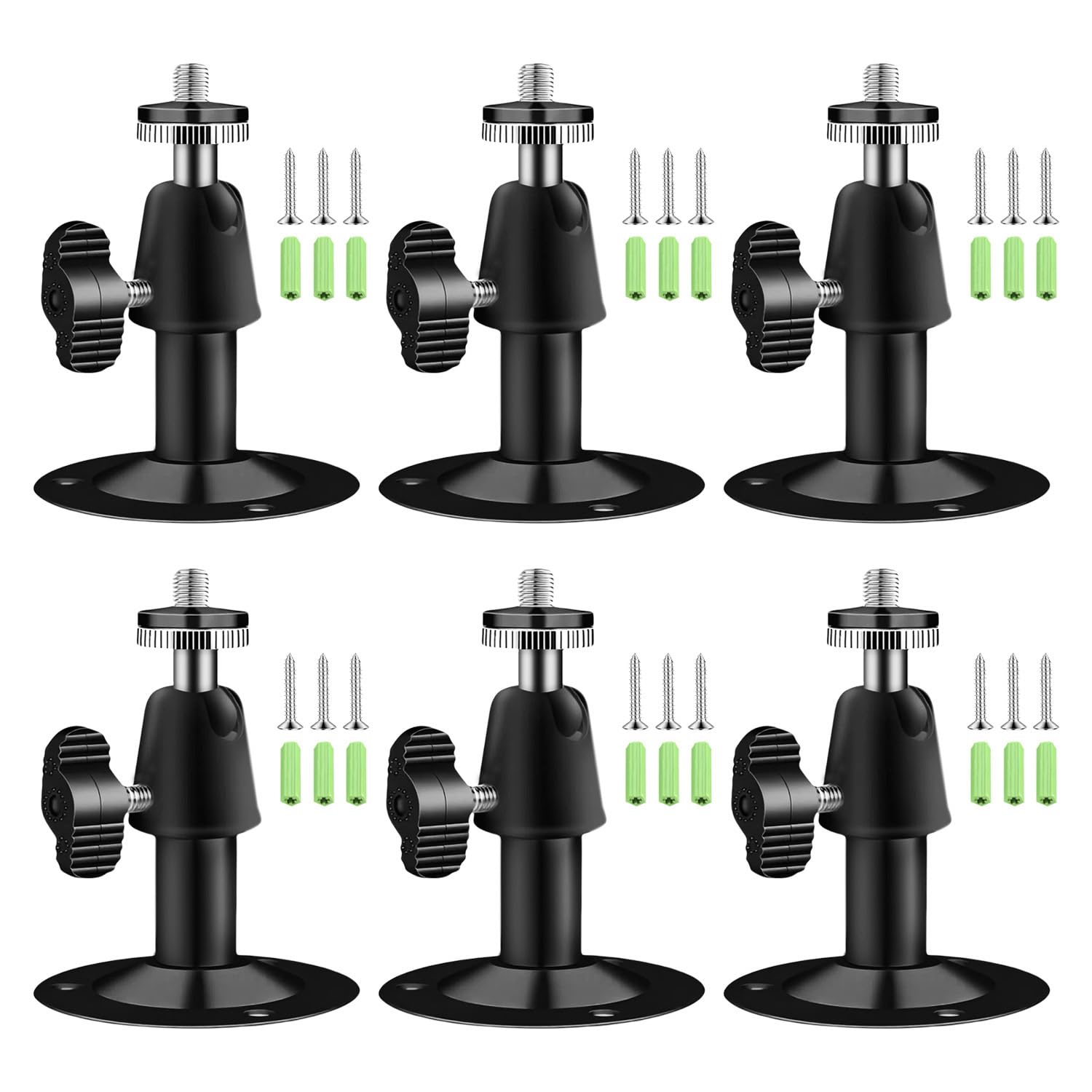 Camera Bracket Mount 6 Pcs Metal Outdoor Indoor Security Wall Mount for Oculus Sensor Arlo Arlo Pro