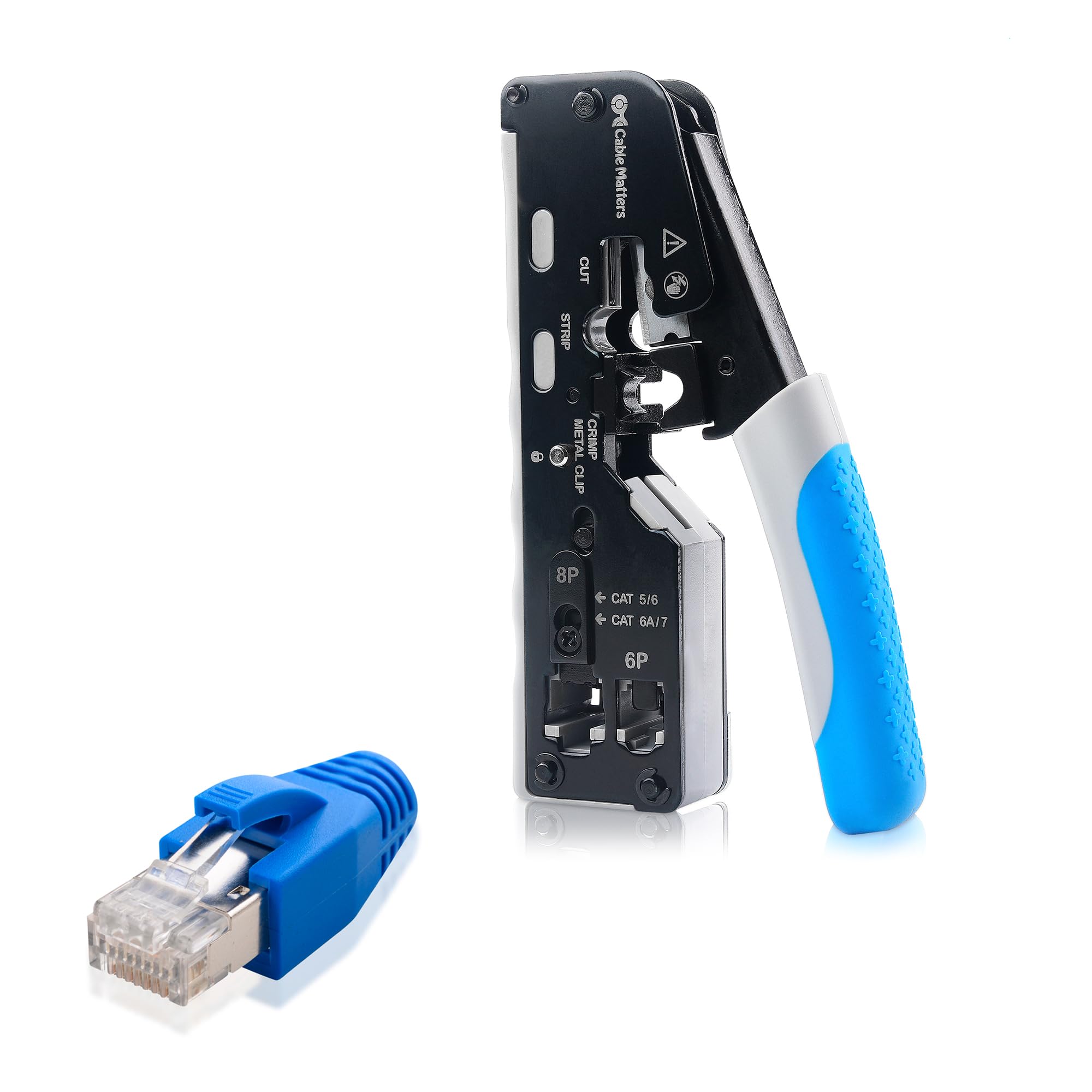 Cable Matters - Paquete de 50 conectores RJ45 de paso Cat 6 (extremo