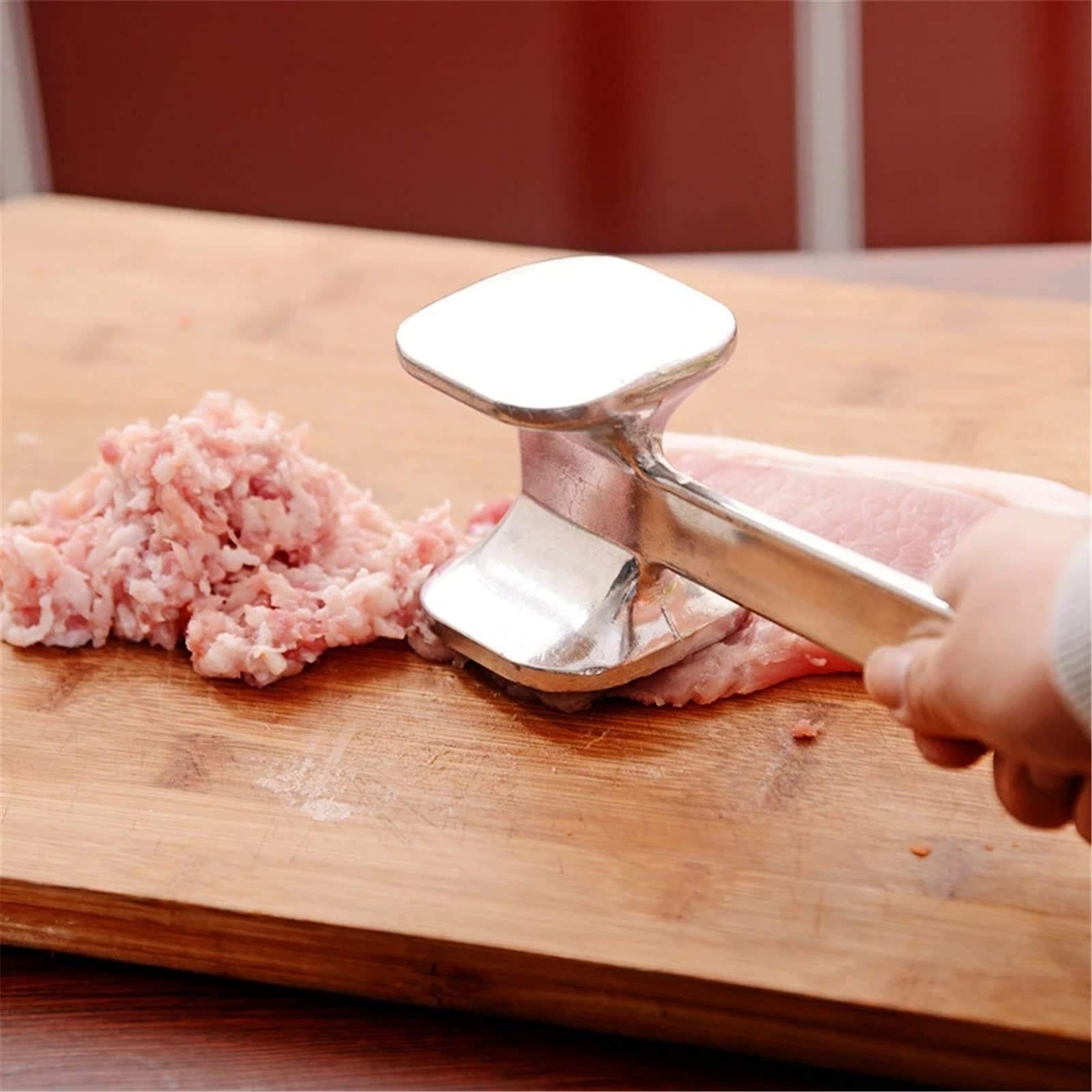 Lrocotanc Marteau Cuisine Viande - Marteau à Viande de Cuisine - Marteau à Steak Double Face - pour Schnitzel, Steak, Boeuf, Poulet, Porc