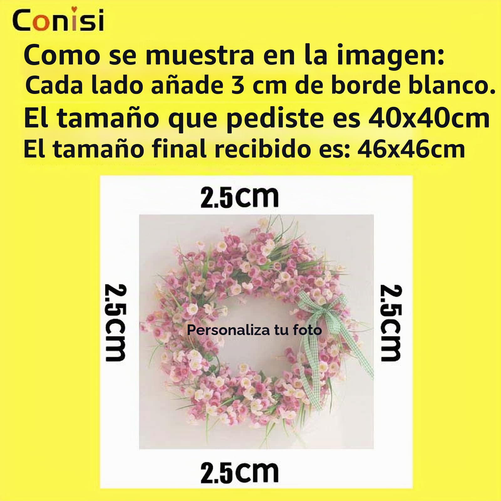 andisi Impresiones en lienzo personalizadas con tus fotos, 3 paneles, pieza de arte de pared personalizada, lienzo para sala de estar, boda, bebé, mascota, familia, decoración navideña del hogar (40 x
