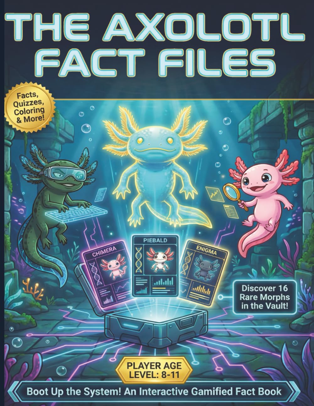 The Axolotl Fact Files: An Interactive Fact and Activity Book With A Beginner’s Guide to Axolotl Habitats