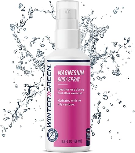 Miniatura 7 de Wintergreen Spray corporal de magnesio, 3.4 onzas líquidas, niebla de recuperación de absorción rápida para aliviar el dolor, calambres y