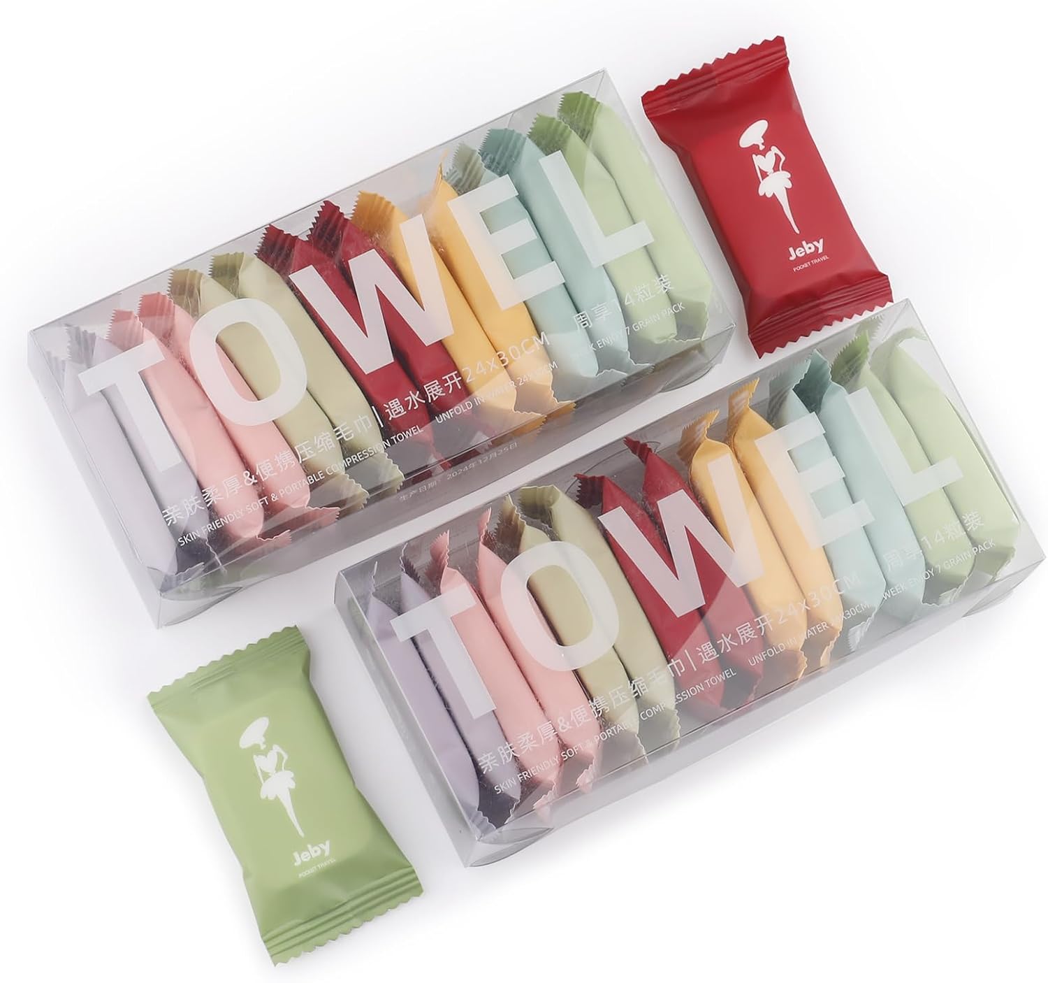 28Pcs Compressed Towels,Portable Compressed Towel Tablets,Reusable Thicker Face Towels,Super Absorbent Wash Cloths,Camping Wipes for Travel,Home,and Outdoor Activities