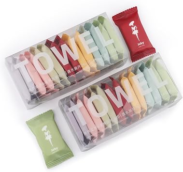 28Pcs Compressed Towels,Portable Compressed Towel Tablets,Reusable Thicker Face Towels,Super Absorbent Wash Cloths,Camping Wipes for Travel,Home,and Outdoor Activities
