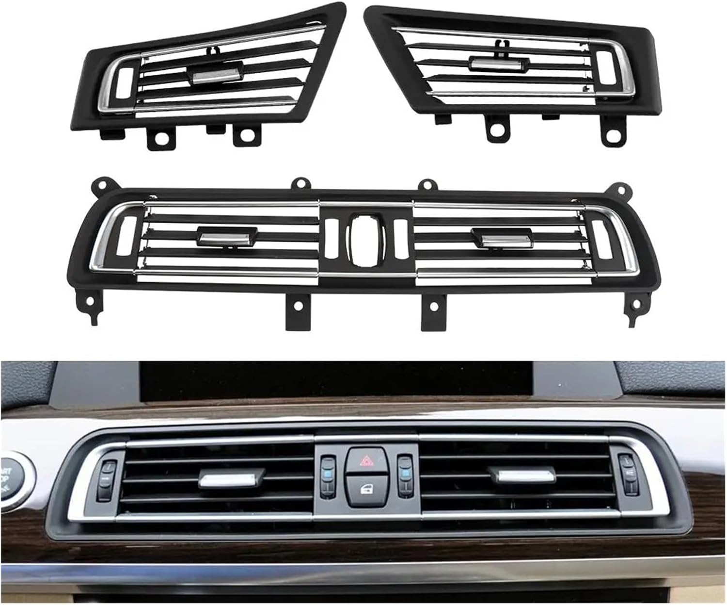 For BMW F02 F01 F04 7 For Series 2009-2015 Car Central Front Rear AC Wind Air Conditioning Vent Grille Outlet Cover Panel AC Vent Grille Outlet