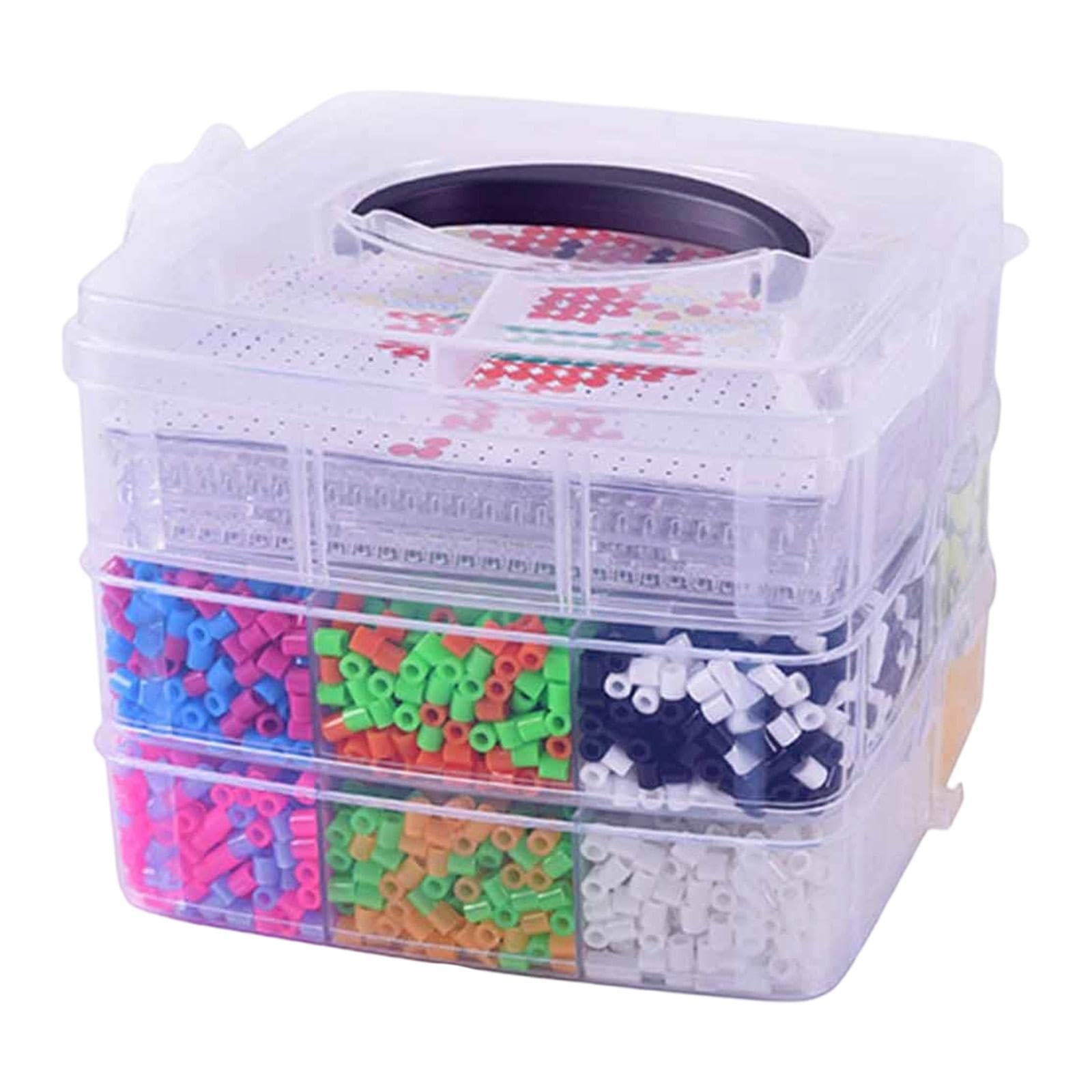 Kit de Perles à Repasser avec étui, Cadeau pour Filles et Garçons, Puzzle, Jouet, Perles à Repasser avec étui