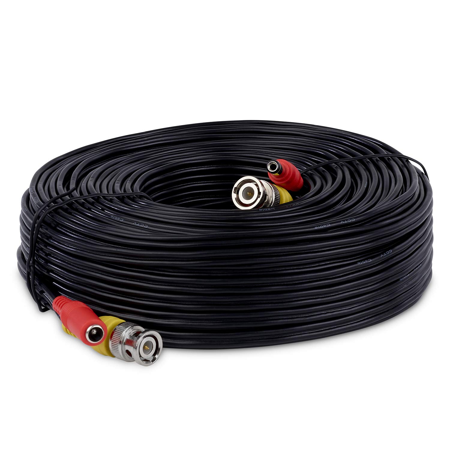 SSL BNC Video Power Cable For CCTV Camera DVR Security System (30M, Black)