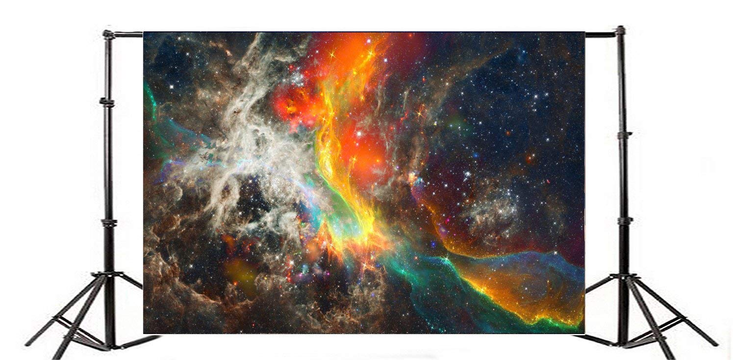 AOFOTO Fotohintergrund 2,1x1,5 M – Universum Galaxy Design, Vinyl, Für Studio, Partys & Dekoration