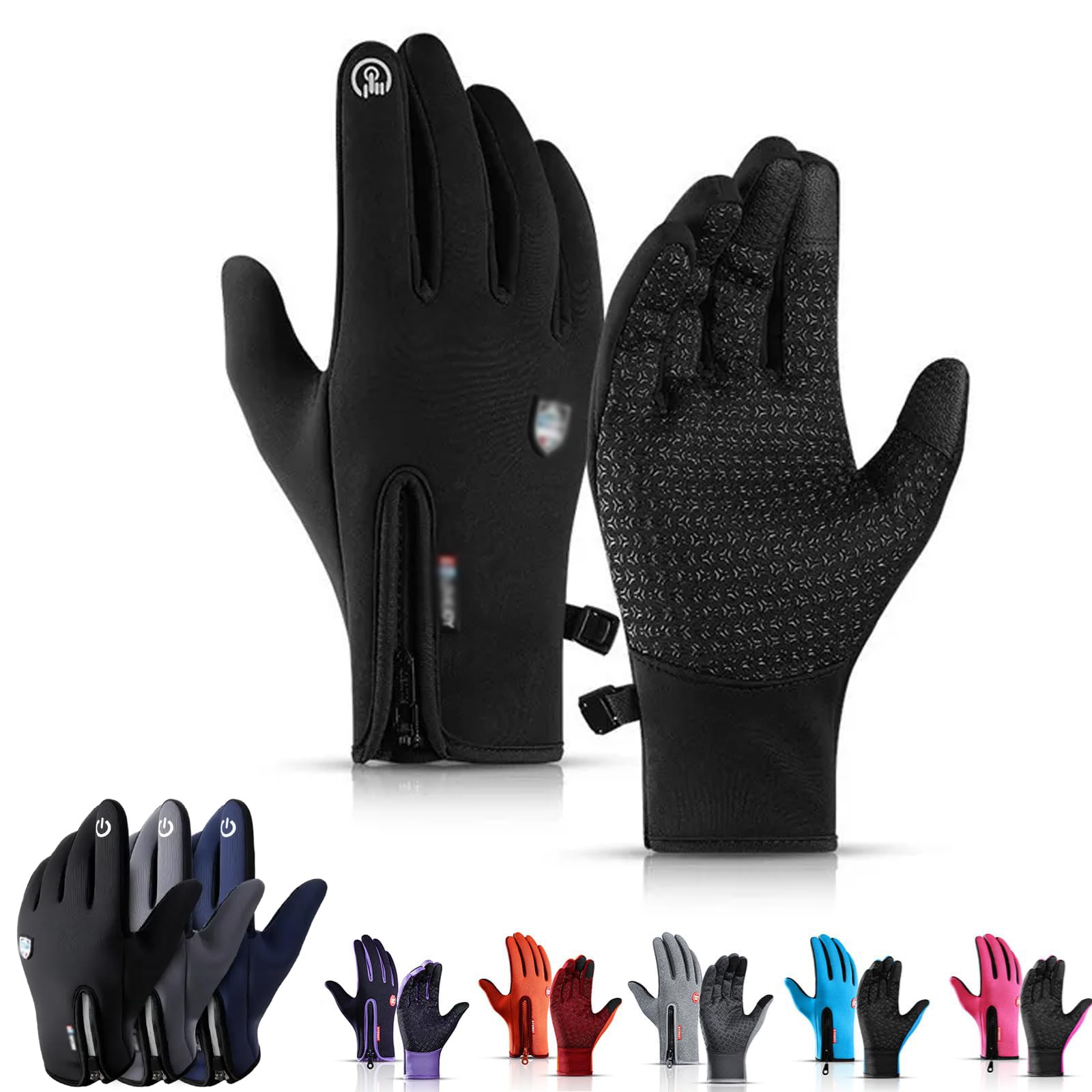 Amazon.com : YYONPQ Waterproof & Windproof Thermal Non-Slip Gloves