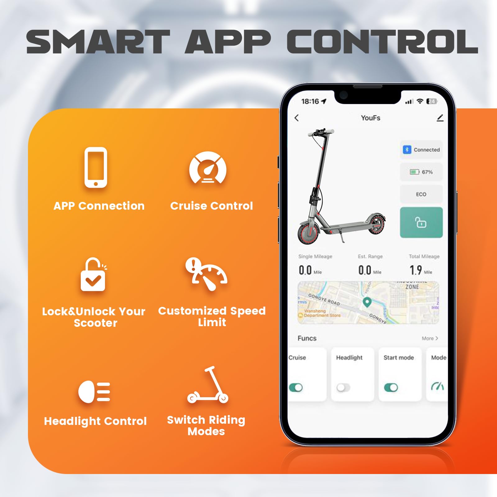 EGGKING Electric Scooter, 8.5