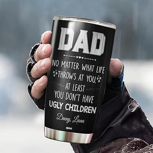 Vista 65 de WAZONE Vaso térmico de acero inoxidable de 20 onzas, taza de viaje con aislamiento al vacío, regalo para el día de la madre, cumpleaños, Navidad