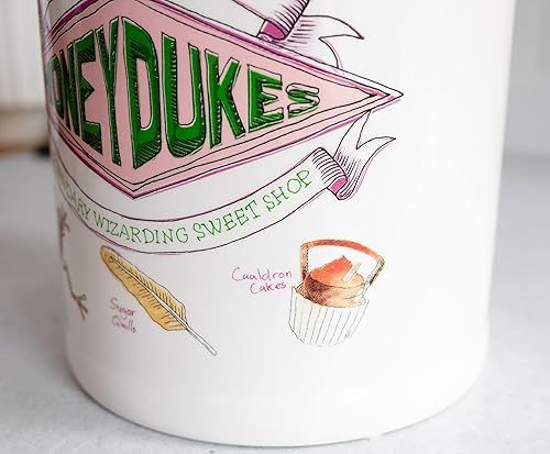 Miniatura 3 de Silver Buffalo Harry Potter "Honeydukes" - Tarro grande de cerámica para galletas, 7 x 10 x 7 pulgadas