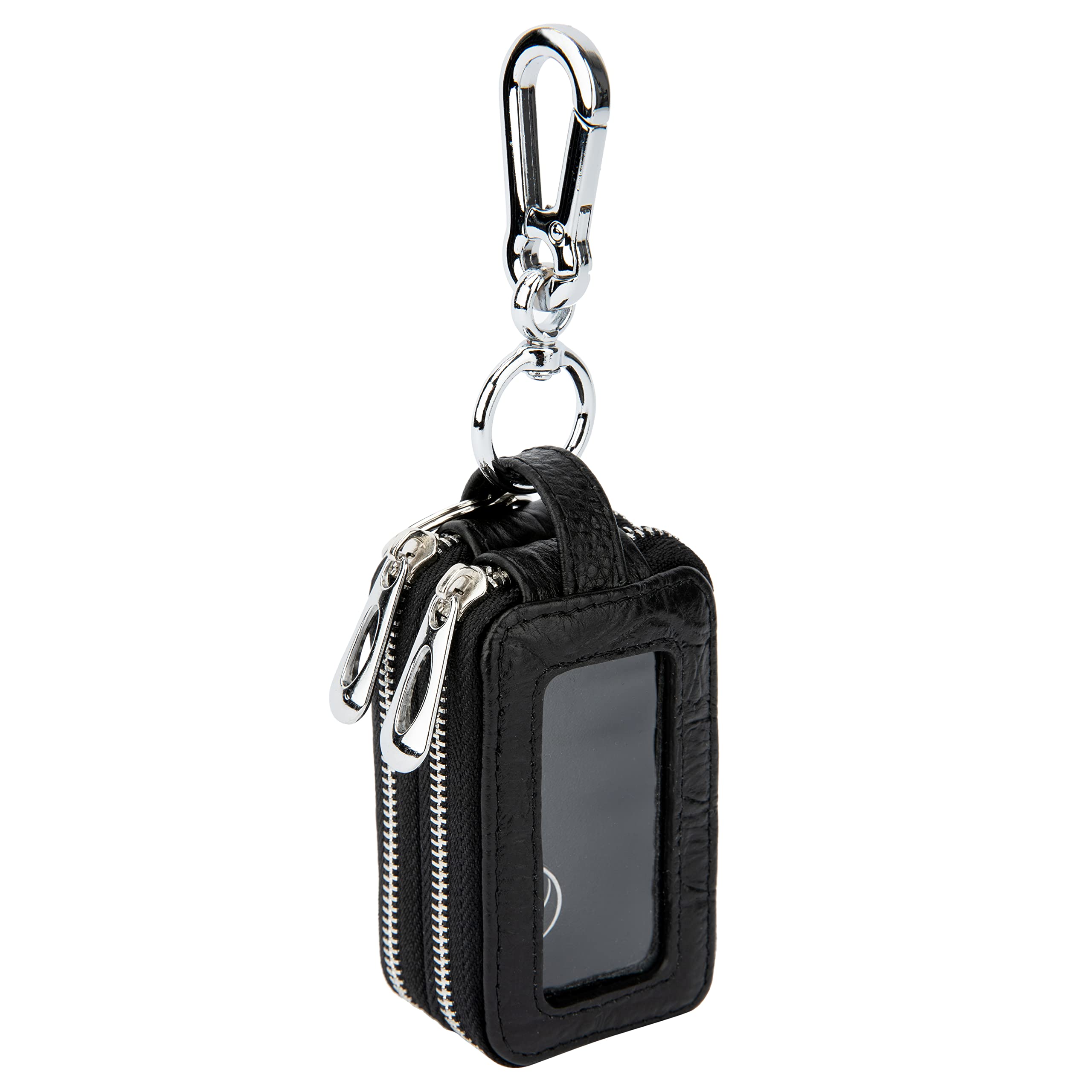 Aiqudou Double Deck Car Key Fob Bag - Leather Keychain