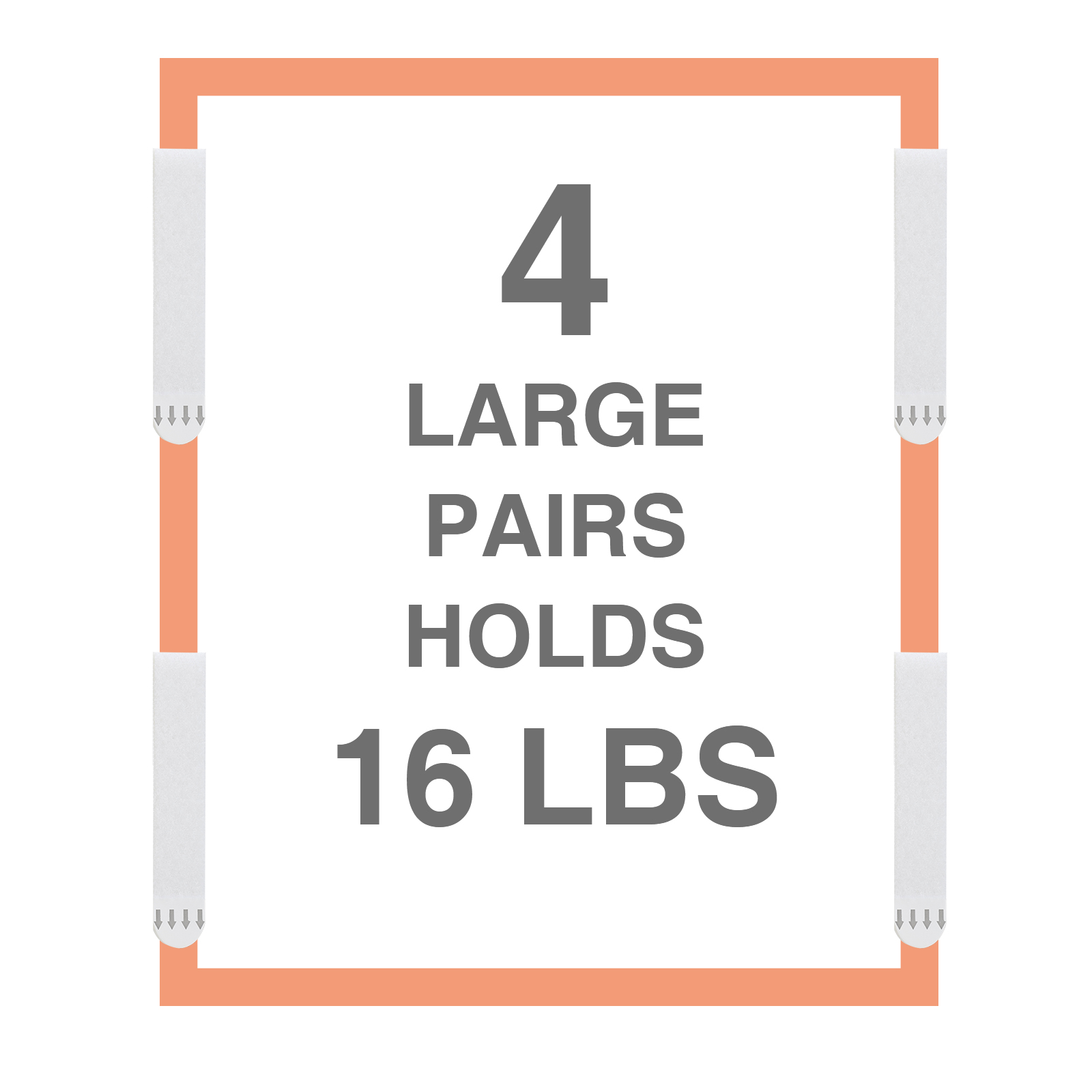 Image of Small Picture Hanging Strips Heavy Duty, Damage Free Hanging Strips, Hang Pictures On Wall Without Nails, Removable Sticky Picture Hangers for Walls Small-18 Pairs(36 Strips), White