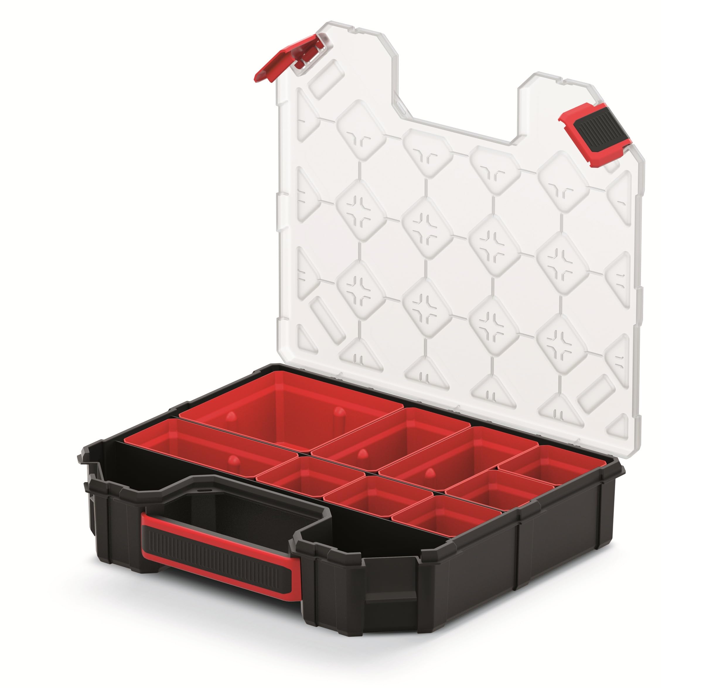 Mivos 284X243x60 Mm Assortment Box 284 X 243 X 50 Mm - Assortment Box For Accessories And Small Parts - Screw Box With 7 Inserts - Sorting Box - Sorting Box - Tool Box For Workshop - Made In Eu