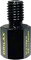 Vista 1 de Drilax Adaptador de amoladora angular M14 macho a 5/8-11 hembra, convertidor de rosca europeo a norteamericano para brocas de núcleo de diamante