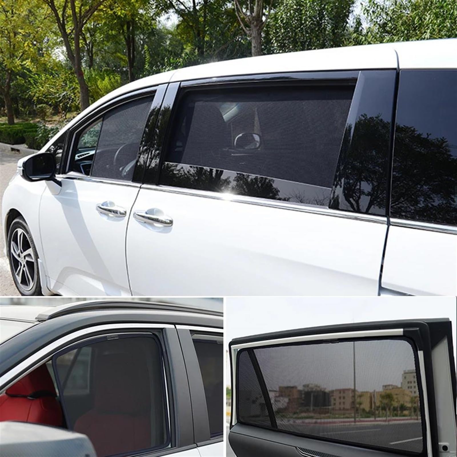 Parasol Coche para Hyundai para Grand para Santafe XL 2013-2020 Coche magnético Parasol Parabrisas Delantero Ventana Lateral Trasera Visor(R Windshield)
