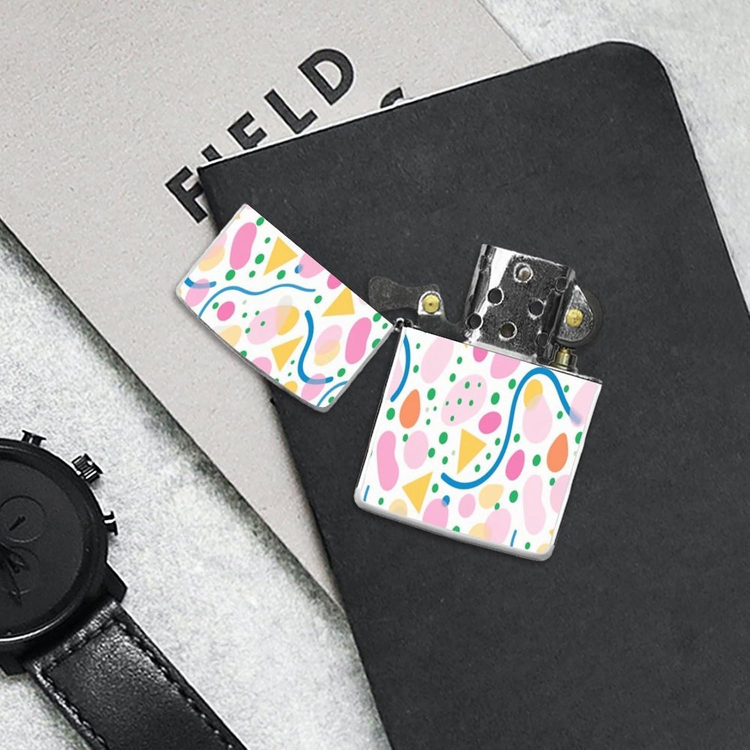 Candy Geometry Lighter Case Cover Holder Lighter Sleeve
