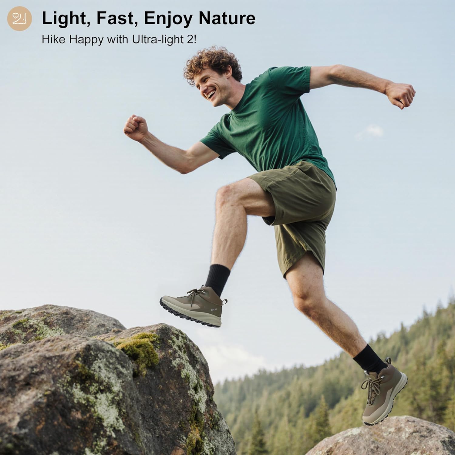 Men's Waterproof Hiking Boots Lightweight Comfortable Outdoor Walking Trail Boots Shoes - Image 6