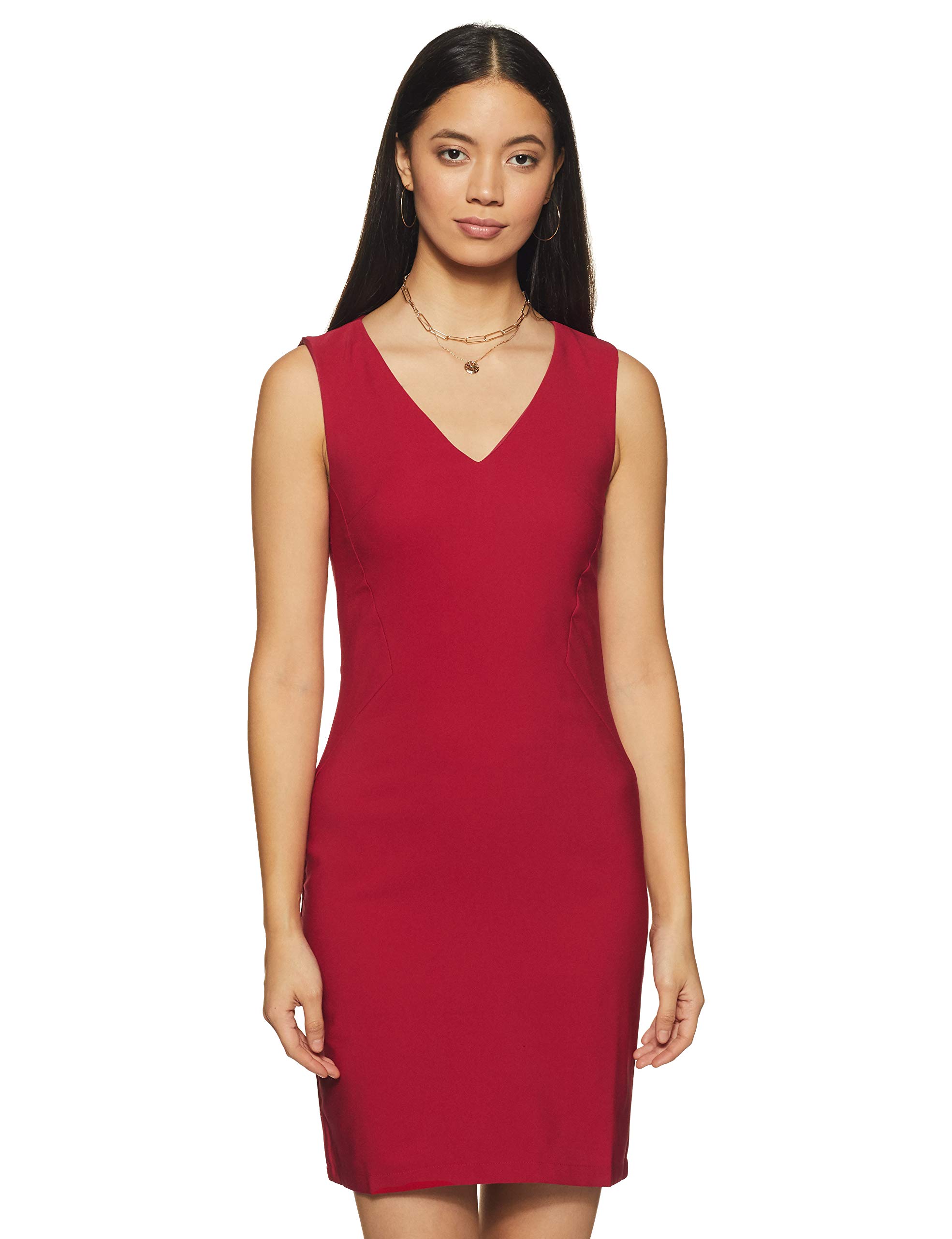Trendyol Women Mini Shift Regular Woven Dress Red