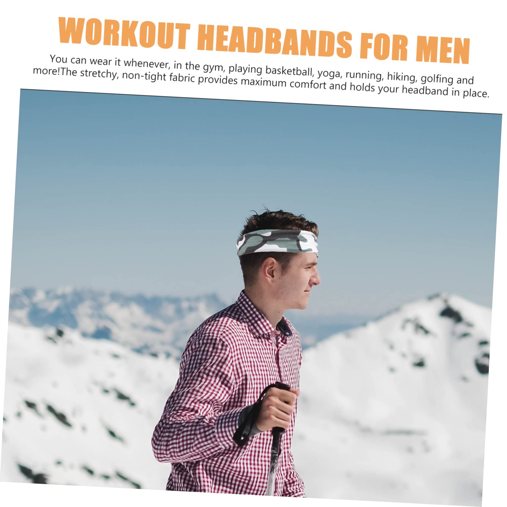Abaodam Bandeau De Sport Accessoires d'exercice Bandeaux De Transpiration Bandeau De Cheveux pour Hommes Bandeau De Yoga Bandeaux De Sport Accessoires pour Hommes Bandeaux De
