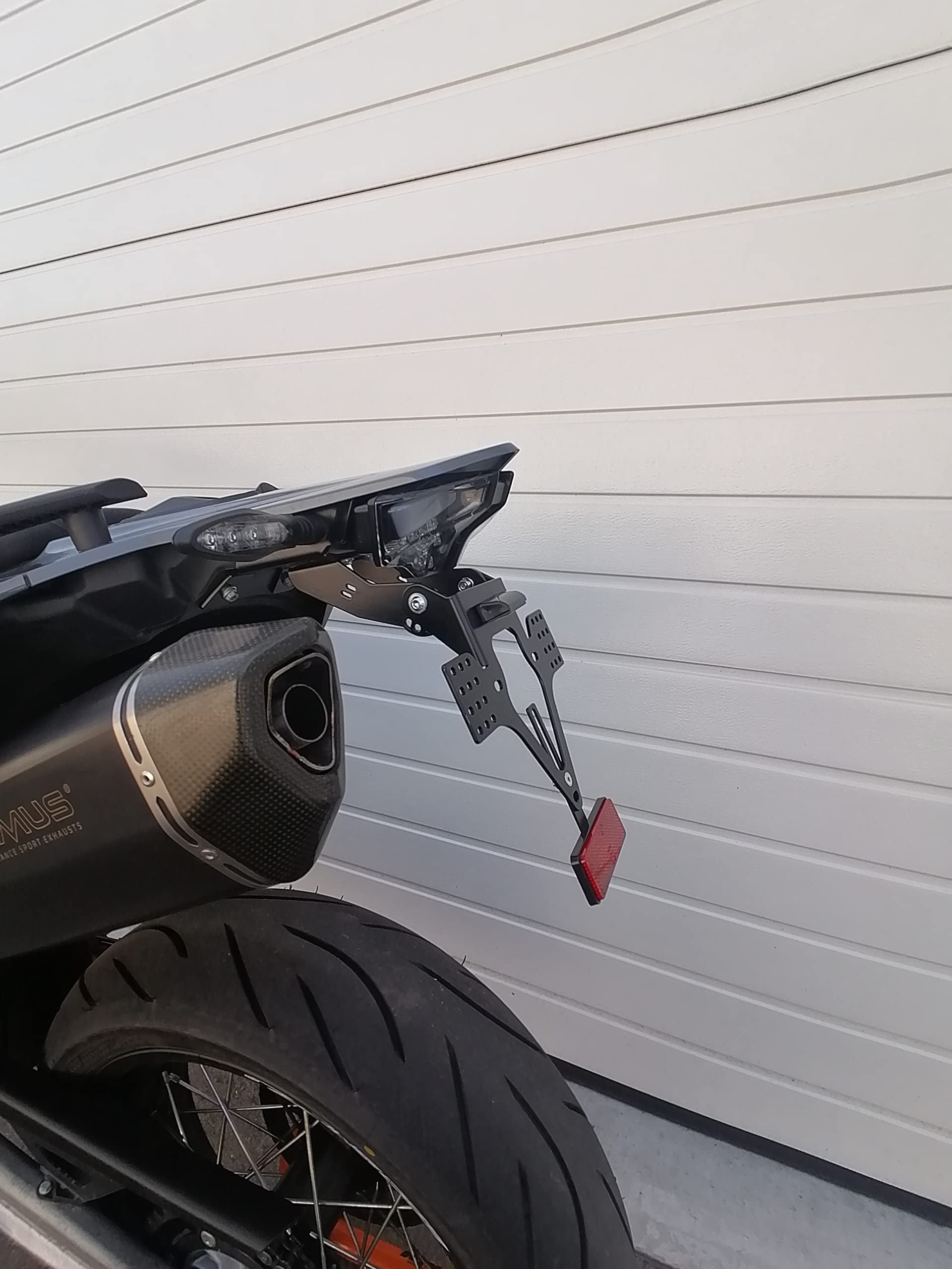 Kennzeichenhalter GroFaTec EVO Set für KTM 690 SMC R 19-26 Kennzeichenträger SMC-R Enduro Supermoto Nummernschild kurzes Heck Heckumbau smcr 690
