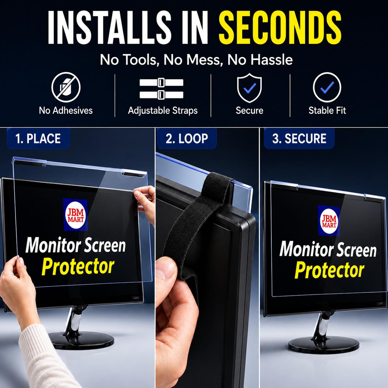24 Inch Monitor Screen Protector - Scratch Guard -4