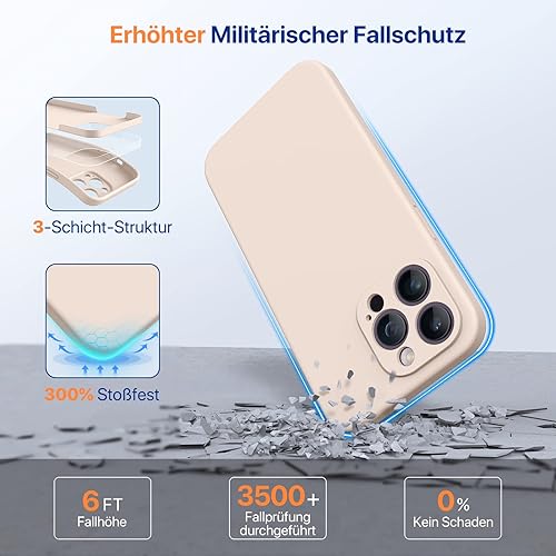 Miniatura 1464 de Miracase - Funda diseñada para iPhone 11 con protector de pantalla, funda de goma de silicona líquida, protección total contra caídas y a prueba