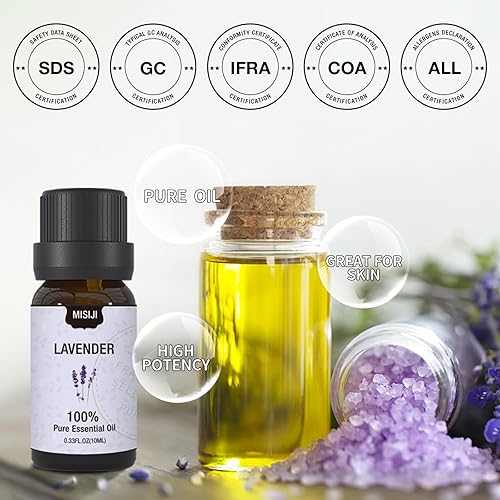 Miniatura 6 de Juego de aceites esenciales, aceites esenciales para difusor para el hogar, aceites difusores de aromas para aromaterapia, lavandería, fabricación