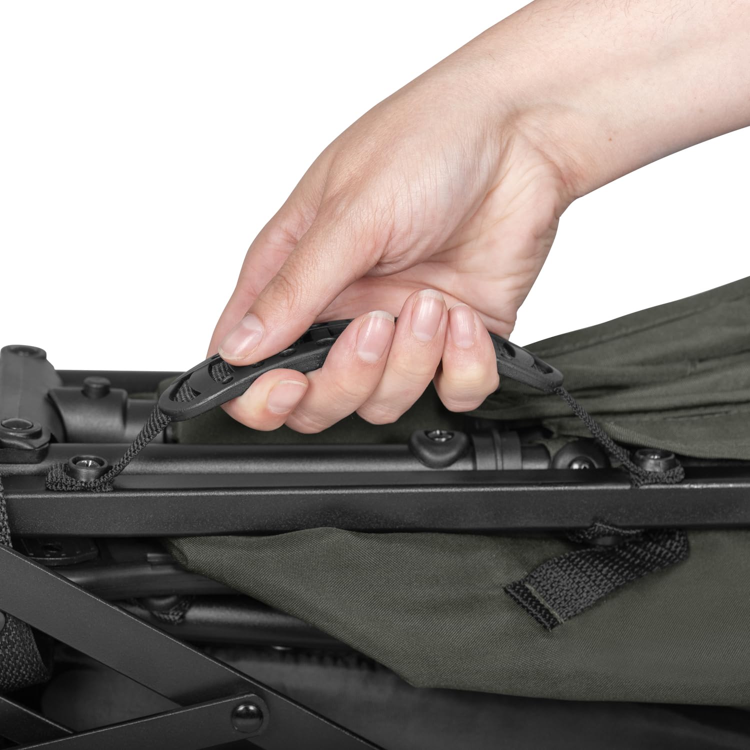 Hauck Fold N Care, passeggino leggero con parapioggia, da 6 mesi a 22 kg, pieghevole, pieghevole, parasole UPF 50+, ruote in EVA, cestino grande, passeggino da viaggio, colore: verde oliva