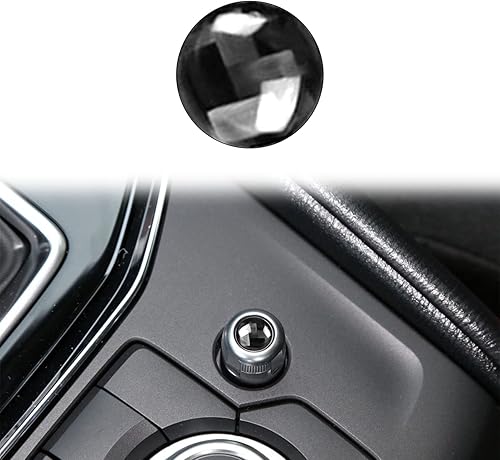 Compatible con botón de control de volumen, cubierta de panel de fibra de carbono, accesorio interior para Mazda CX-5 2017 2018 2019 2020 2021 2022