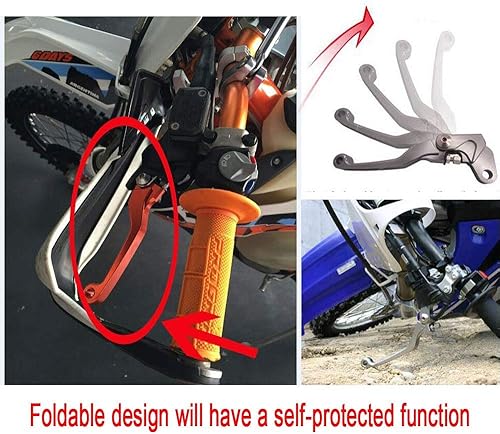 Miniatura 7 de Juego de palancas de embrague de freno para moto de motocross, para Yamaha, Honda, Kawasaki, KTM, Suzuki con empuñaduras de manubrio de 78 pulgadas
