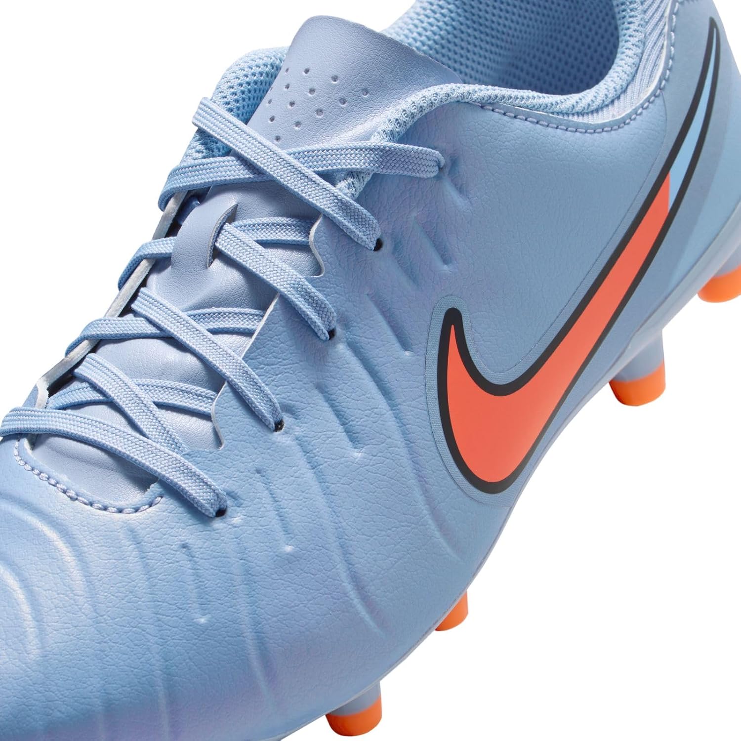 Nike Jr. Tiempo Legend 10 Academy Little/Big Kids' Multi-Ground Low-Top Soccer Cleats (Blue Eclipse/Black)