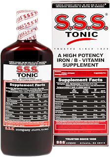 S.S.S. Tonic, Iron and Vitamin B Supplement, High Potency Vitamins, Bottle,10 Fl Oz (Pack of 1)